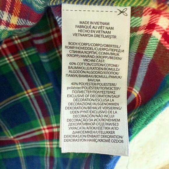 Ralph Lauren Flannel Shirt Custom Fit Performance Menx XL Plain Long Sleeve Prep - Picture 5 of 9